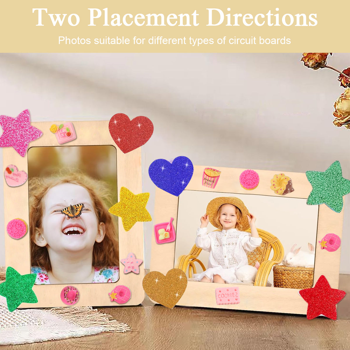 HASTHIP 6Pcs Wooden Photo Frame 7.5 HASTHIP 6Pcs Wooden Photo Frame 7.5